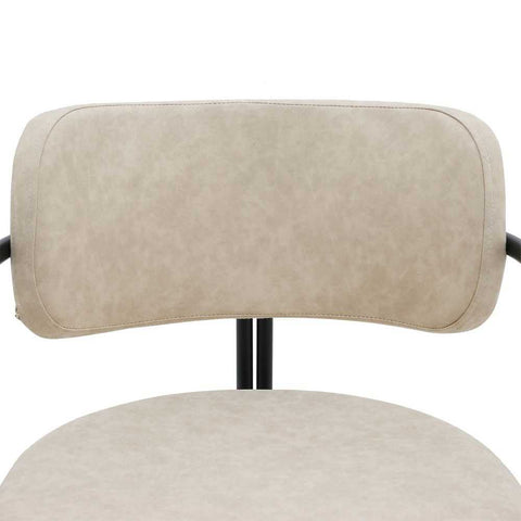 Charly Dining Chair &ndash; Beige Vegan Leather