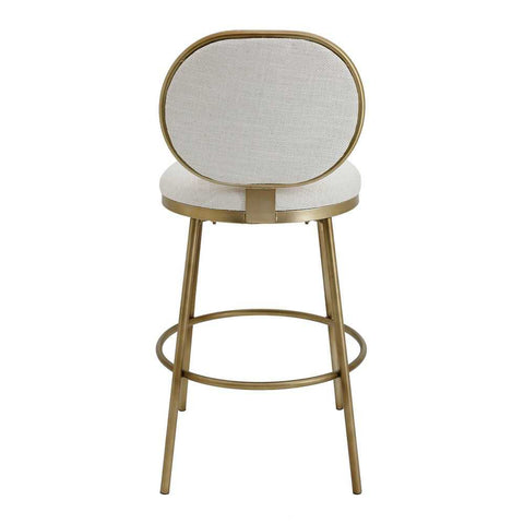 Eliza Swivel Kitchen Stool - Natural Linen