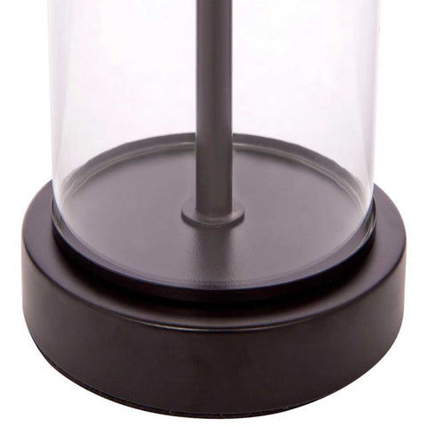 East Side Table Lamp - Black w Black Shade