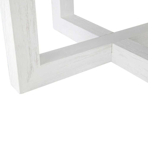 Leeton Oak Round Dining Table - 1.5m White - OUTLET NSW