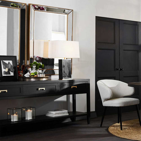 Soloman 200cm Console Table -  Black