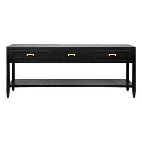 Soloman 200cm Console Table -  Black