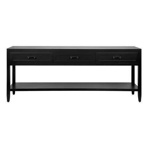Soloman 200cm Console Table -  Black