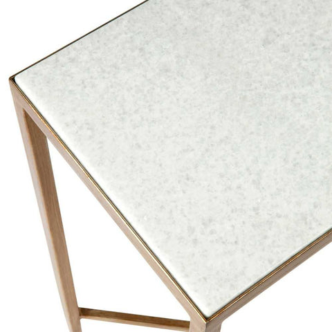 Chloe 90cm Stone Console Table - Antique Gold