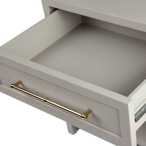Pearl Bedside Table - Small Grey - Bedside Tables - Eleganté