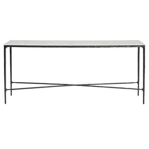 Heston 180cm Marble Console Table -  Black