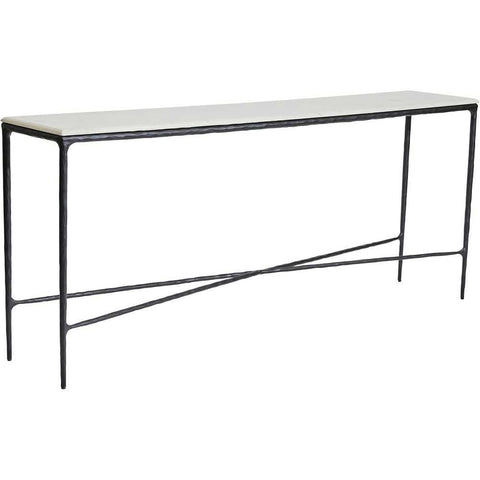 Heston 180cm Marble Console Table -  Black