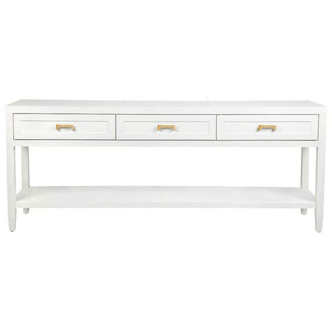 Soloman 200cm Console Table -  White