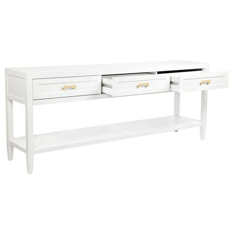 Soloman 200cm Console Table -  White