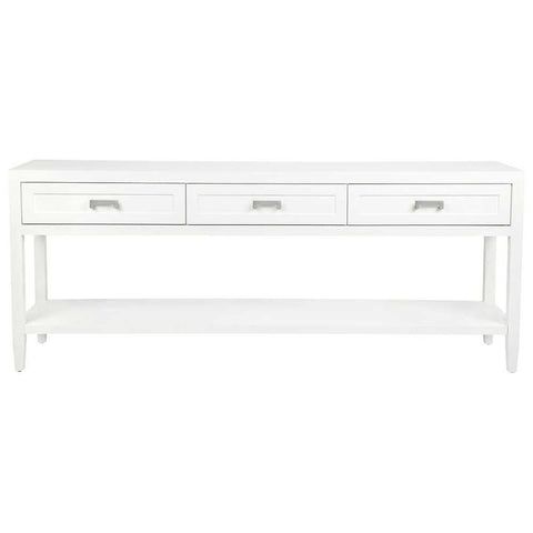 Soloman 200cm Console Table -  White