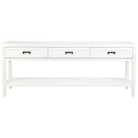 Soloman 200cm Console Table -  White