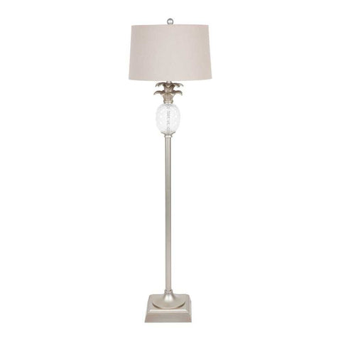 Langley Floor Lamp - Antique Silver