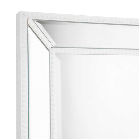 Zeta Wall Mirror - Medium White