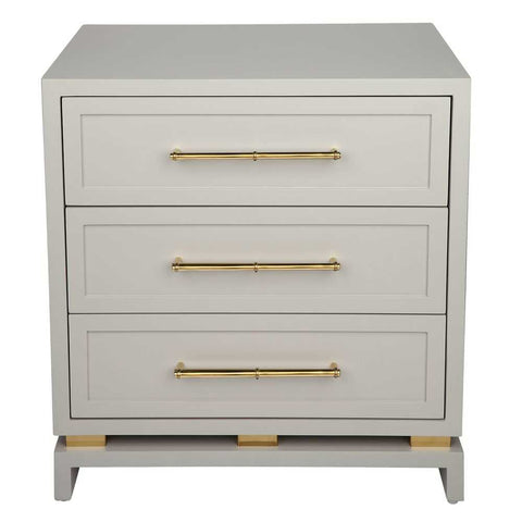 Pearl Bedside Table - Large Grey - Bedside Tables - Eleganté