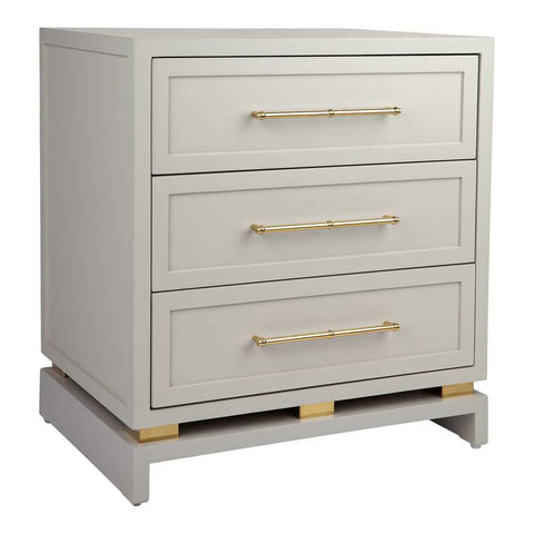 Pearl Bedside Table - Large Grey - Bedside Tables - Eleganté