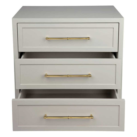 Pearl Bedside Table - Large Grey - Bedside Tables - Eleganté