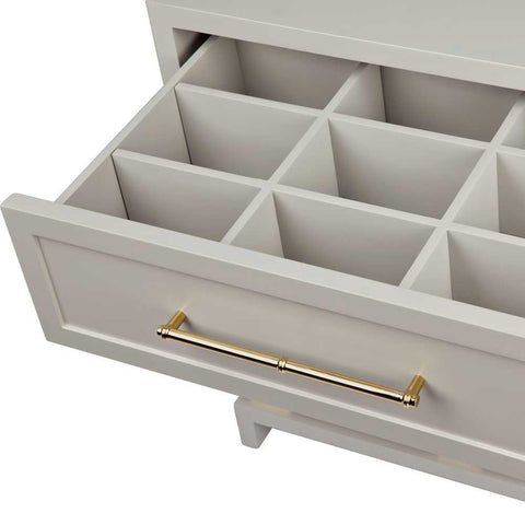 Pearl Bedside Table - Large Grey - Bedside Tables - Eleganté