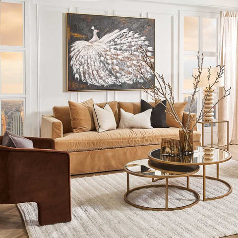 Le Grande Peacock 150x120cm Oil On Canvas Painting