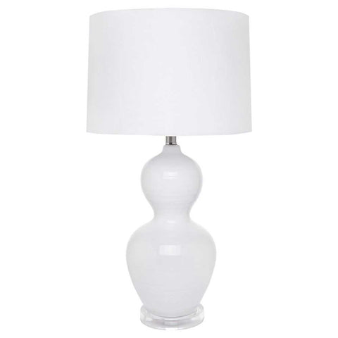 Bronte Table Lamp - White - Bronte Table Lamp - White - Eleganté