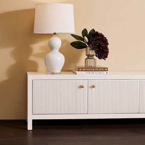 Bronte Table Lamp - White - Bronte Table Lamp - White - Eleganté
