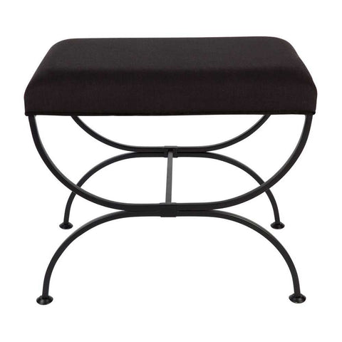 Dynasty Upholstery Swatch - Black Linen