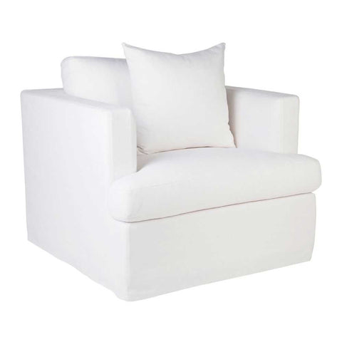 Dynasty Upholstery Swatch - White Linen