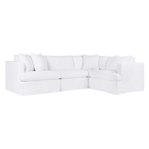 Dynasty Upholstery Swatch - White Linen