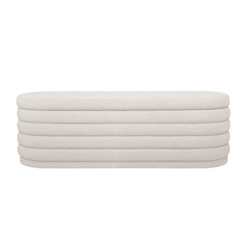 Pebble Upholstery Swatch - White Boucle