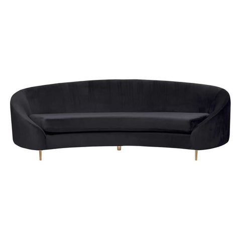 Luxe Upholstery Swatch - Black Velvet