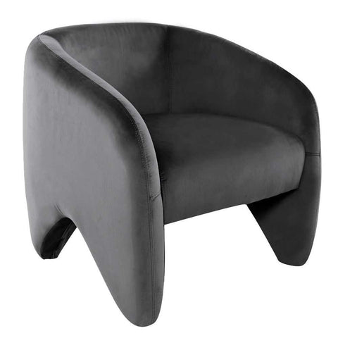 Strado Upholstery Swatch - Charcoal Velvet - Strado Upholstery Swatch - Charcoal Velvet - Eleganté