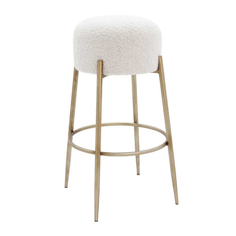 Yuki Upholstery Swatch - White Boucle