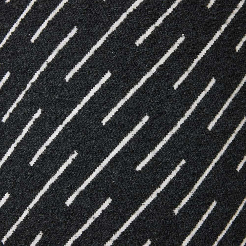 Orion Upholstery Swatch - Black Jacquard