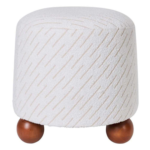 Orion Upholstery Swatch - White Jacquard