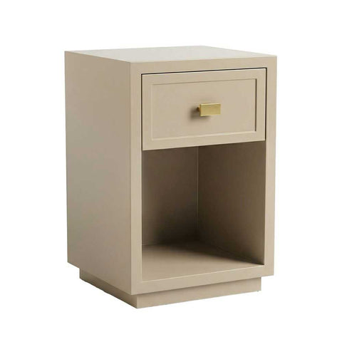 Logan Bedside Table - Petite Beige