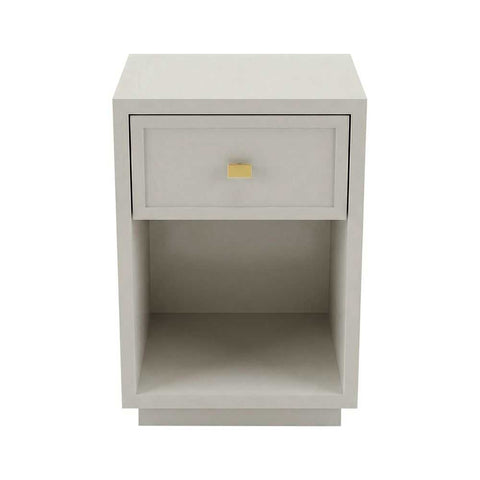 Logan Bedside Table - Petite Grey