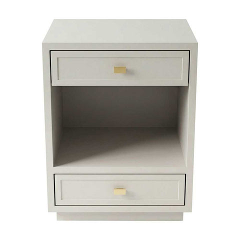 Logan Bedside Table - Small Grey