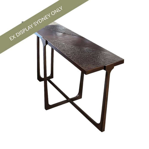 Harrington Console Table - Oiled Brass - OUTLET NSW