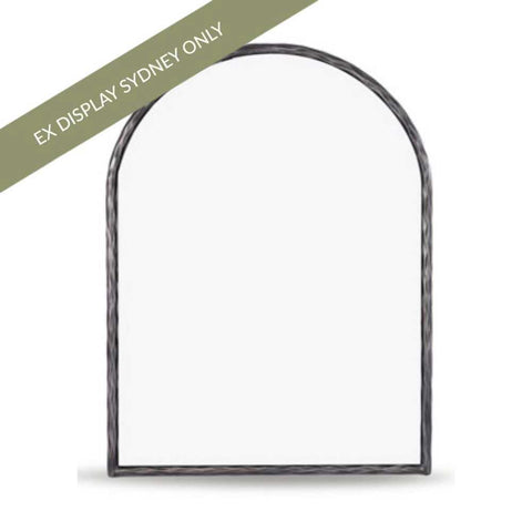 Heston Arch Wall Mirror - Pewter - OUTLET NSW