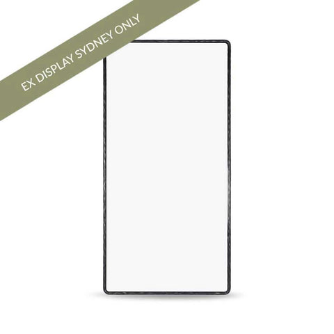 Heston Rectangle Floor Mirror - Black - OUTLET NSW