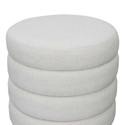 Demi Stool - Ecru Linen