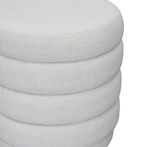 Demi Stool - Ecru Linen