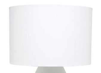 Abstract Table Drum Shade - White