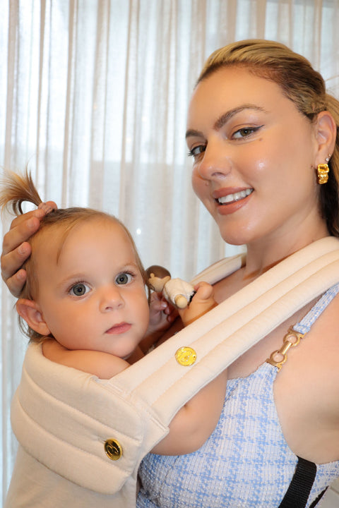 Baby Carrier Natural Fabric - Beige - Baby Carrier - Eleganté