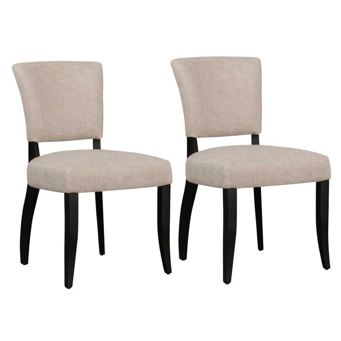 Noah Dining Chair Set of 2 - Natural Linen - - Eleganté
