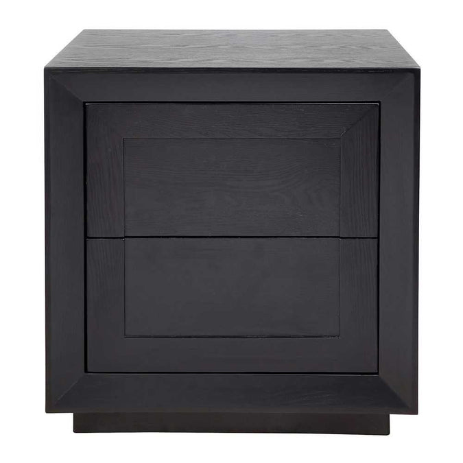 Balmain Tall Bedside Table - Black - - Eleganté