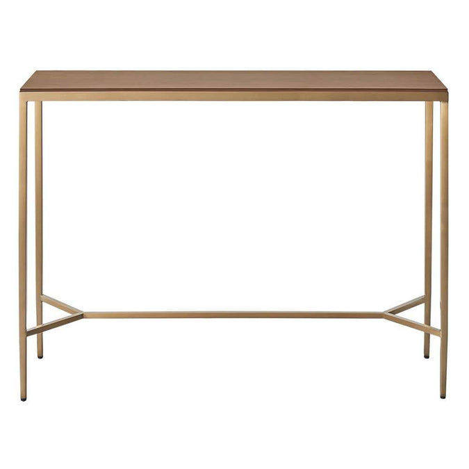 Chloe Timber Console Table - Large Gold