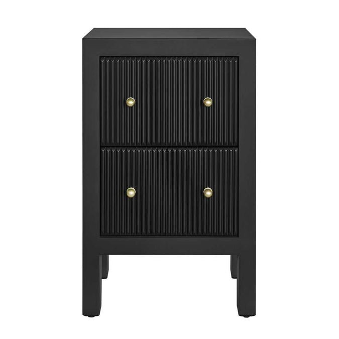 Ariana Bedside Table - Petite Black