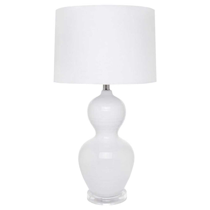 Bronte Table Lamp - White - - Eleganté