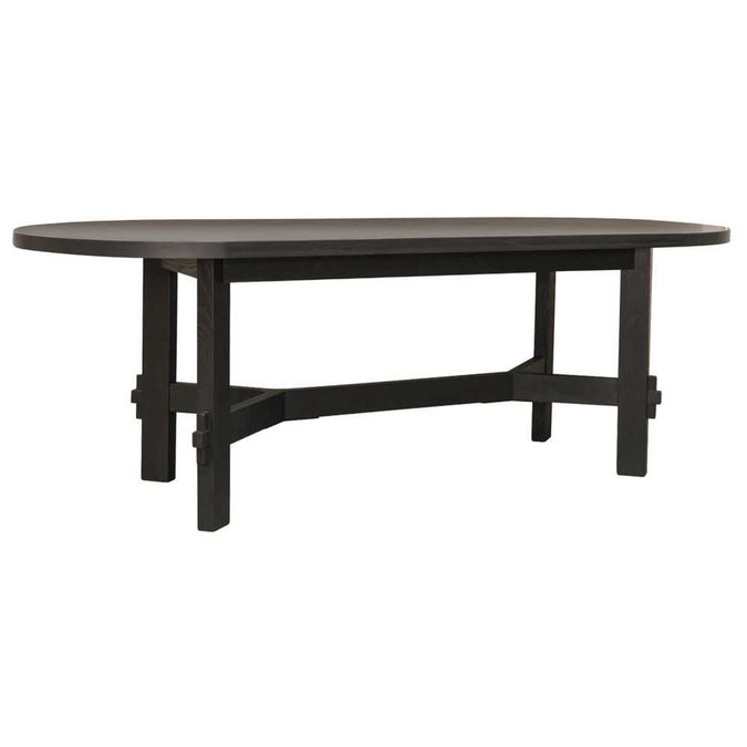 Noho Oval Dining Table - 2.2m Black - OUTLET NSW