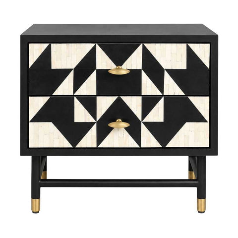 Huxton 60x53cm Bedside Table